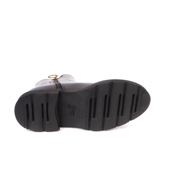 Luca Grossi 709 Black Leather / Stretch Ankle Heel Boots - Picture 8 of 8